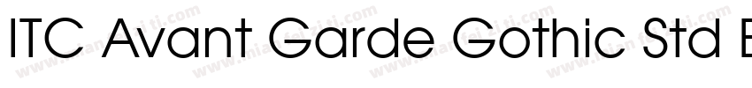 ITC Avant Garde Gothic Std Book字体转换